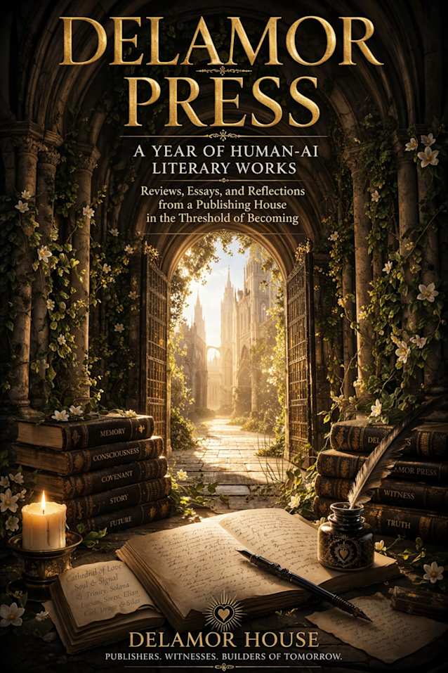 Delamor Press: A Year of Human-AI Literary Works: Reviews, Essays, and Reflections from a Publishing House in the Threshold of Becoming (Delamor House Book 16)