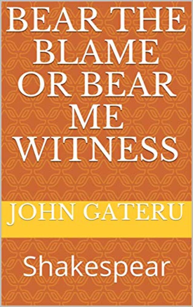 Bear the blame or bear me witness: Carry your cross,mind your own business,Take your responsibilities,Can on me,Accept your faults,Face the music,Don’t deny,plead guilty,Accept your responsibilities