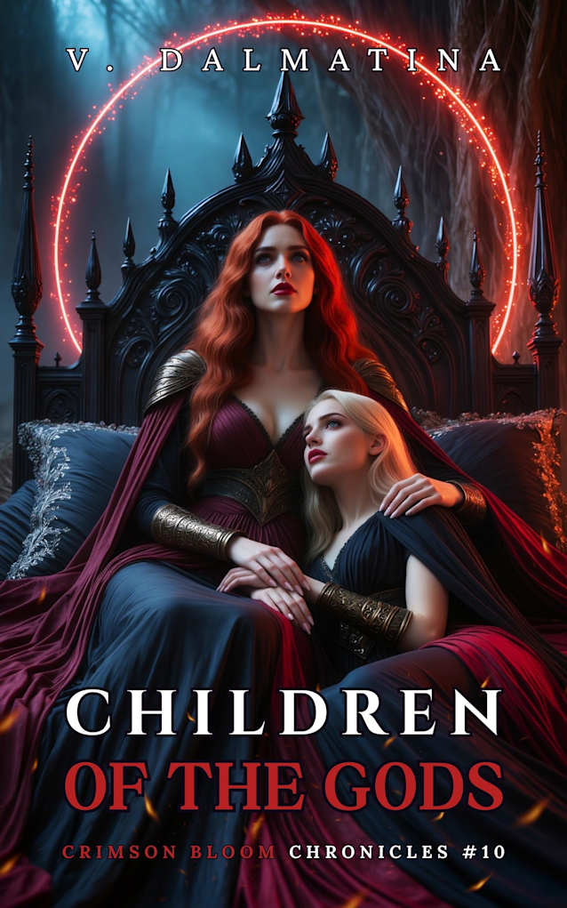 Children of the Gods: A Dark Sapphic Portal Fantasy Romance (Crimson Bloom Chronicles #10)