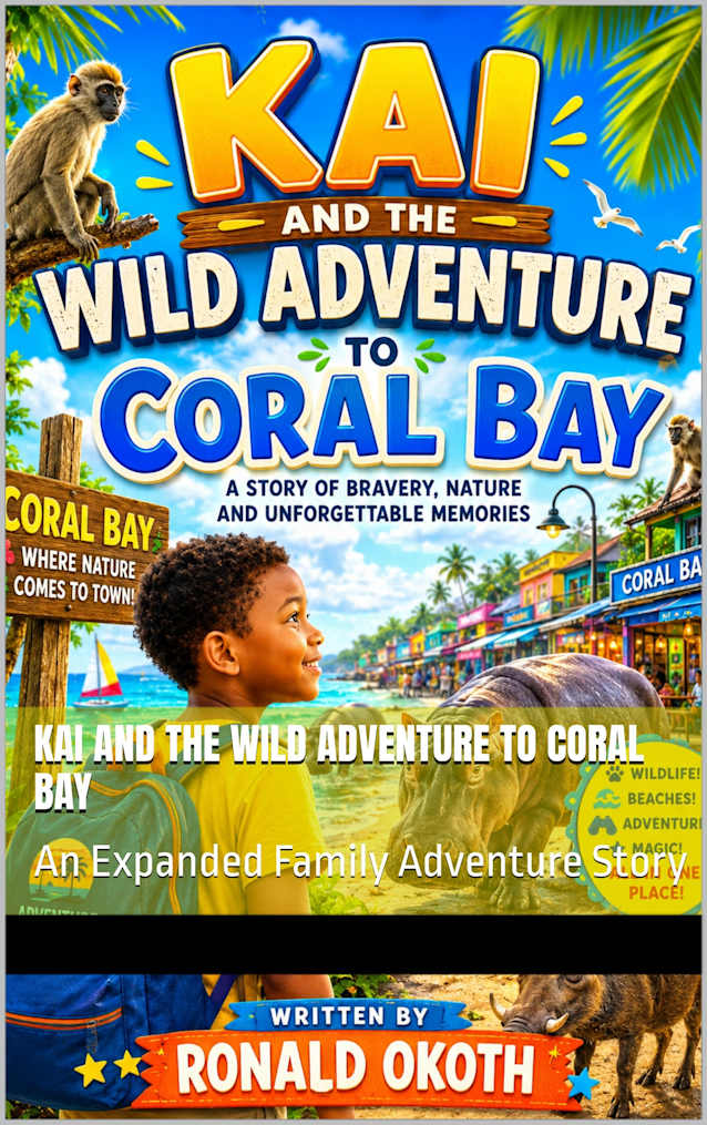 Kai and the Wild Adventure to Coral Bay: An Expanded Family Adventure Story (Wildlife Wonders of East Africa Safari Adventures Through the Land of the Big Five Book 9)