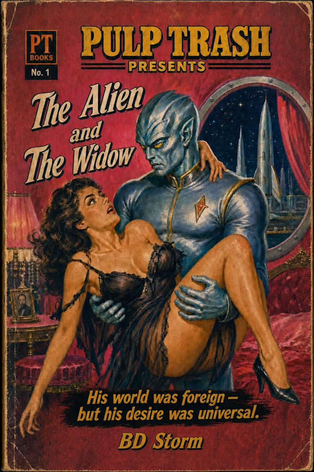 The Alien and The Widow (Pulp Trash Book 1)
