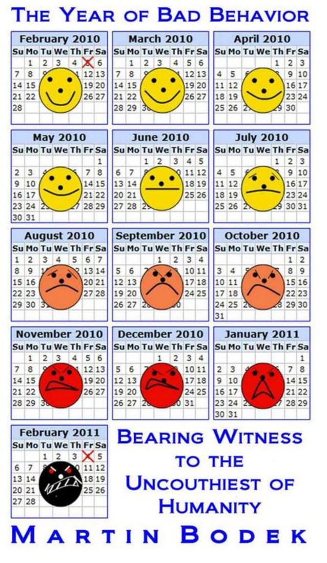 The Year of Bad Behavior: Bearing Witness to the Uncouthiest of Humanity