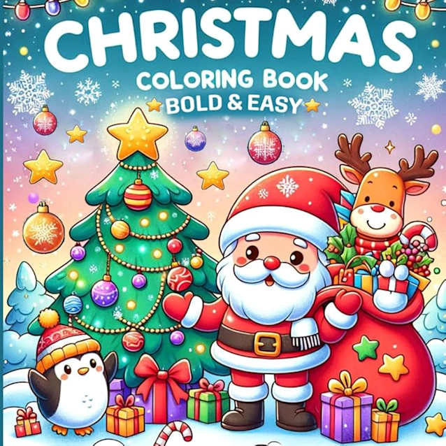 Christmas Coloring Book Bold & Easy