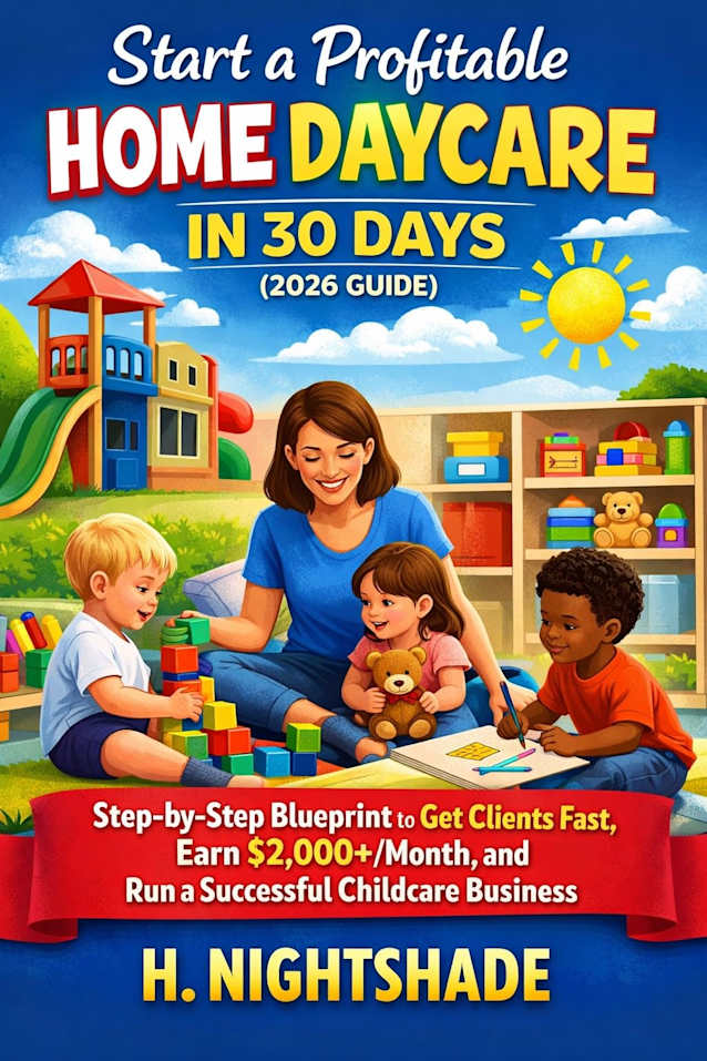 Start a Profitable Home Daycare in 30 Days (2026 Guide): Step-by-Step Blueprint to Get Clients Fast, Earn $2,000+/Month, and Run a Successful Childcare ... Home (The Problem Solver Series Book 1)