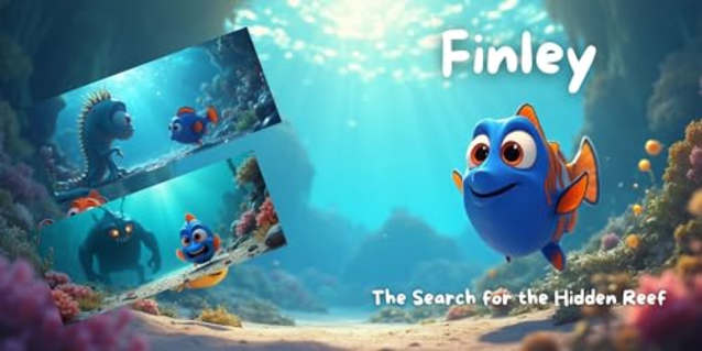 Bedtime Stories: The Secret of the Hidden Reef: A Finley Adventure (Kids, toddlers, bedtime reading picture books Book 1)