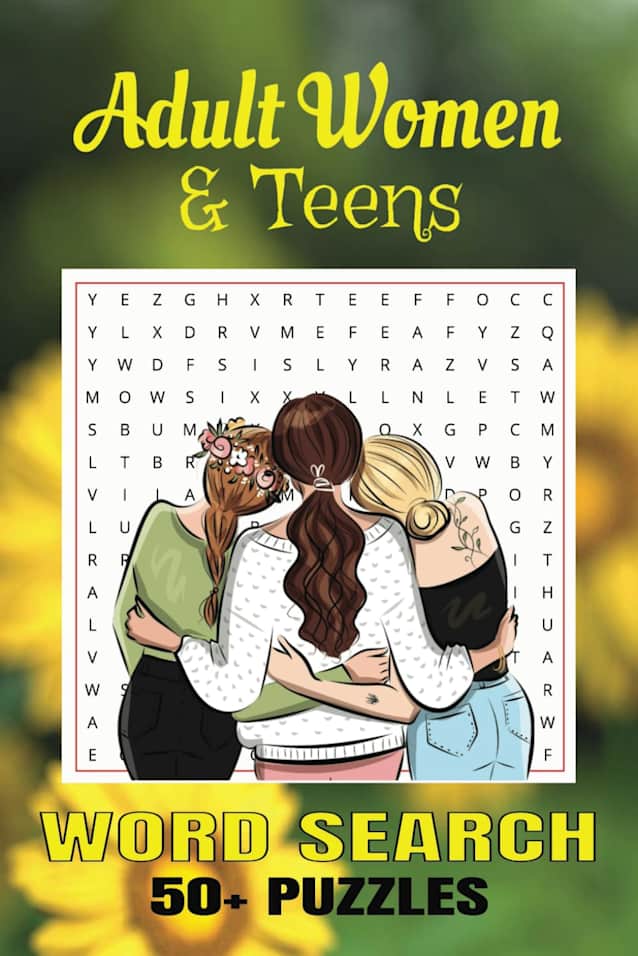 Adult Women & Teens, Word Search Puzzle Book