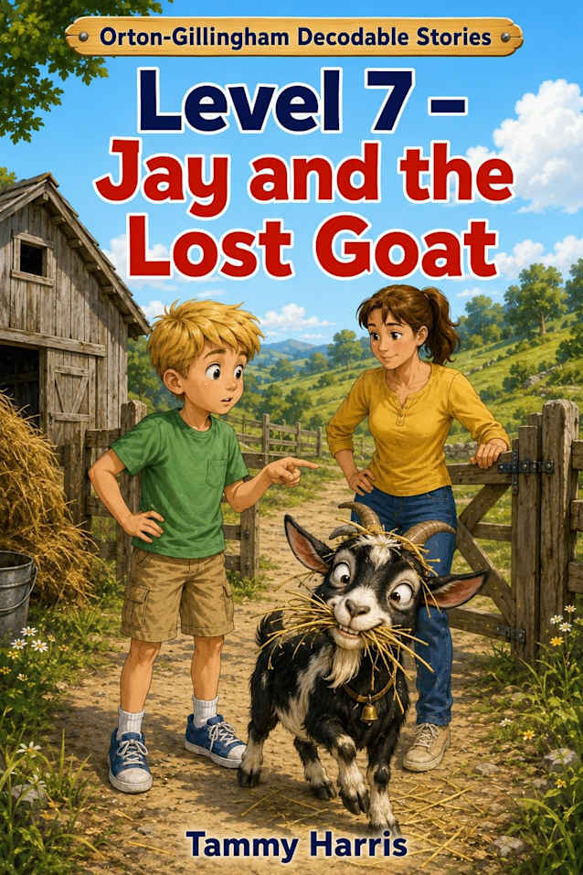 Orton-Gillingham Decodable Stories: Level 7 – Jay and the Lost Goat: Structured Literacy Decodable Reader for Developing Readers (Level 7 Orton-Gillingham Decodable Stories Book 2)