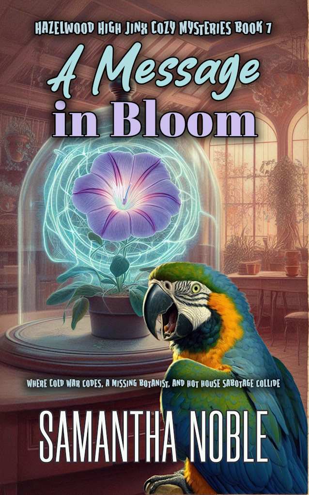 A Message In Bloom: Where Cold War codes, a missing botanist, and hot house sabotage collide (Hazelwood High Jinx Cozy Mystery)