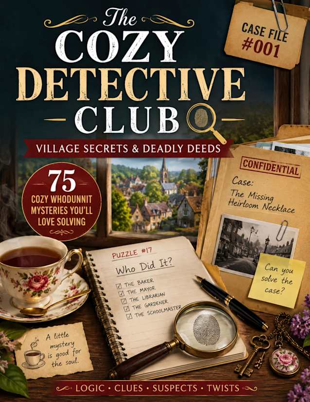 The Cozy Detective Club: Village Secrets & Deadly Deeds, Case File #1