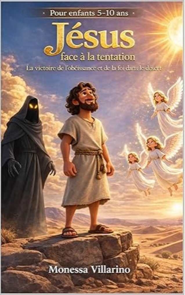 Jésus Face à la Tentation : La victoire de l’obéissance et de la foi dans le désert Pour enfants 5–10 ans (French Edition)