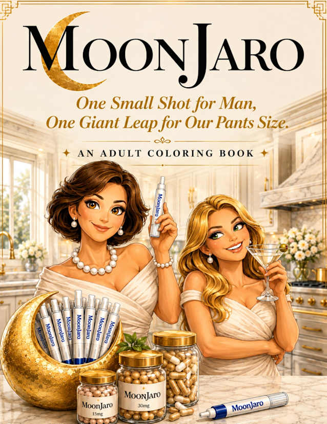 MoonJaro: One small shot for man, one giant leap for your pants size. (The Skinny on Weight Loss — Adult Humor Coloring Book Series)