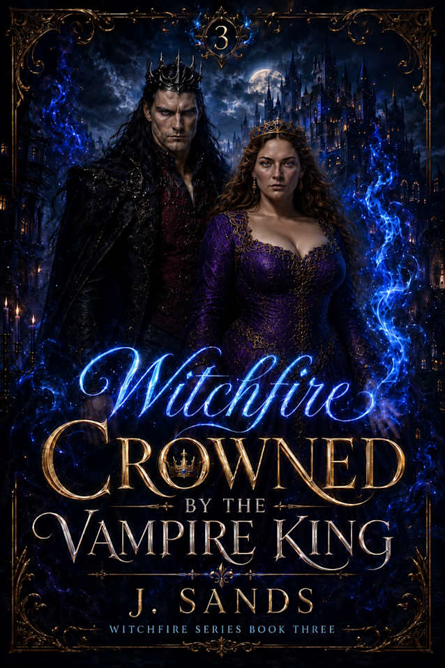 Witchfire Crowned by the Vampire King: A Steamy Paranormal Romance Novel (Witchfire Series book 3)