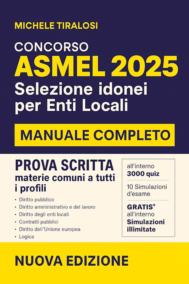 ASMEL 2025 – Manuale completo per la prova scritta