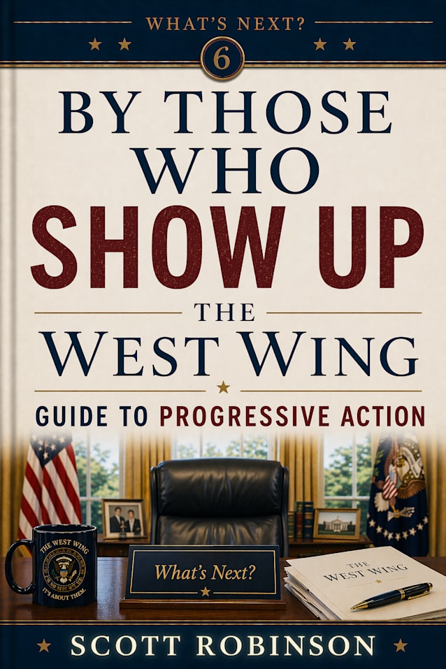 By Those Who Show Up: The West Wing Guide to Progressive Action and Resisting the Authoritarian (What’s Next? Book 6)