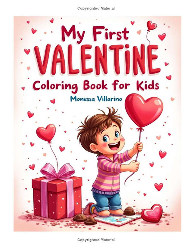 My First Valentine Coloring Book for Kids Paperback