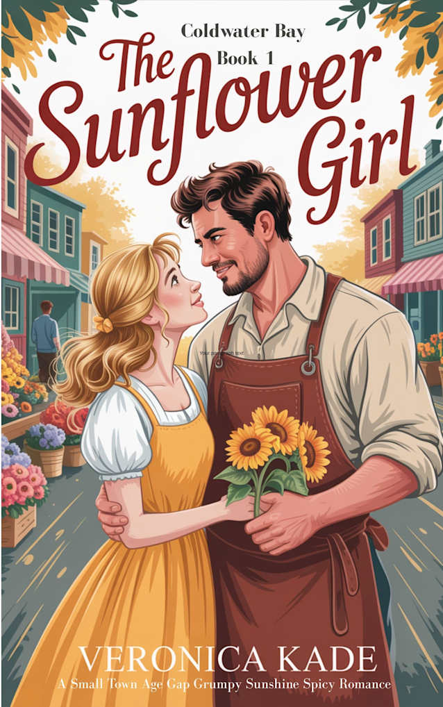 The Sunflower Girl: A Small Town Age Gap Grumpy Sunshine Spicy Romance (Coldwater Bay Book 1)