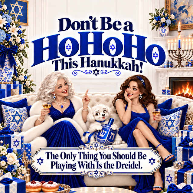 Don’t Be A HO HO HO This Hanukkah: be a good bubbeleh