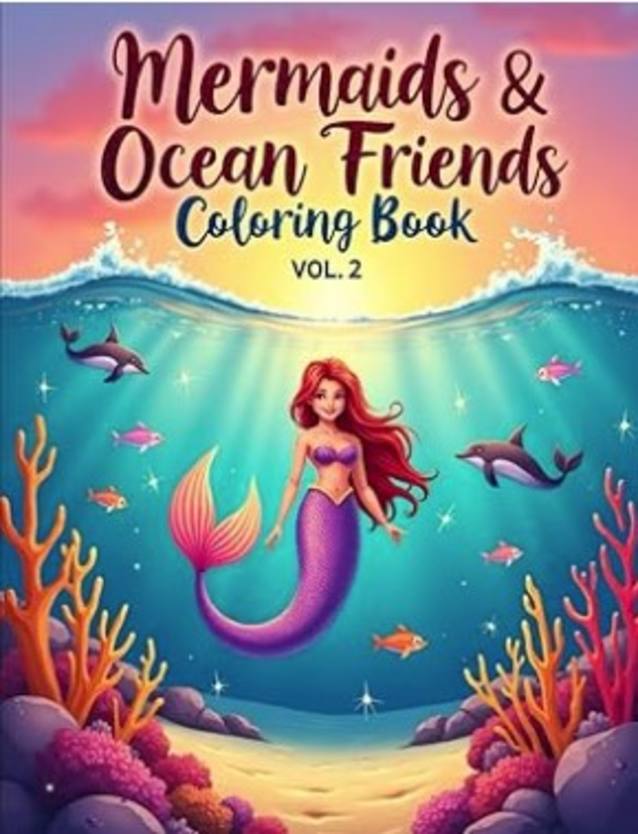 Mermaids & Ocean Friends Coloring Book Vol. 2 