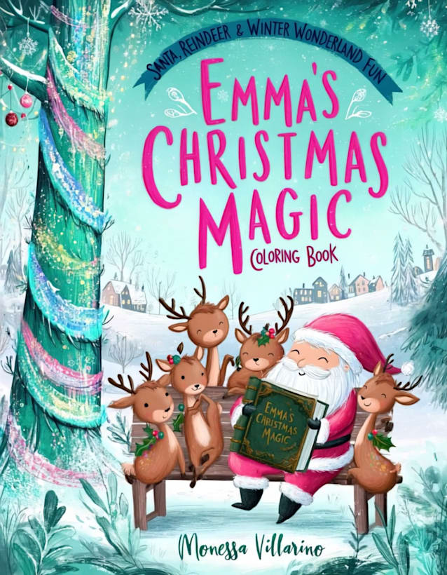 Customizable Christmas-Themed Coloring Book for Ages 6-10 | Perfect Kids' Gift