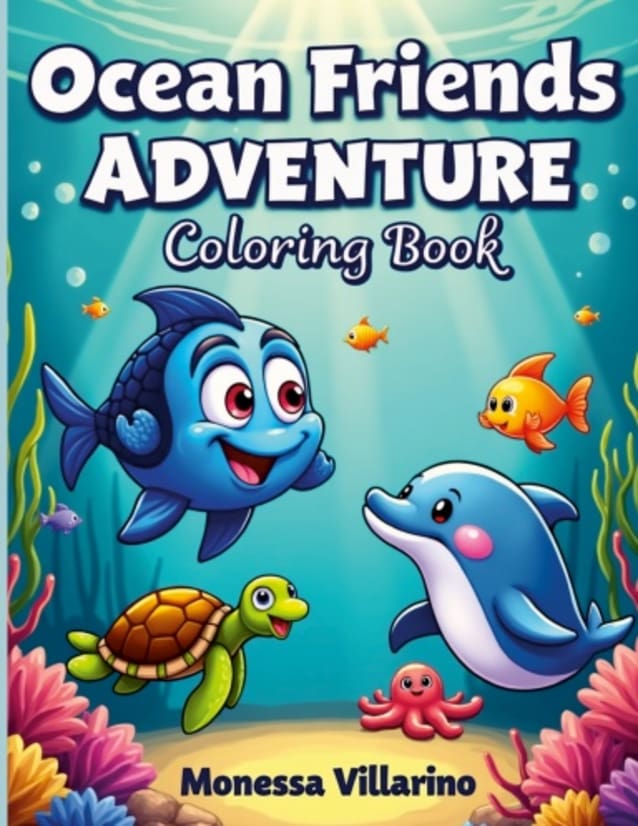 Ocean Friends Adventure Coloring Book