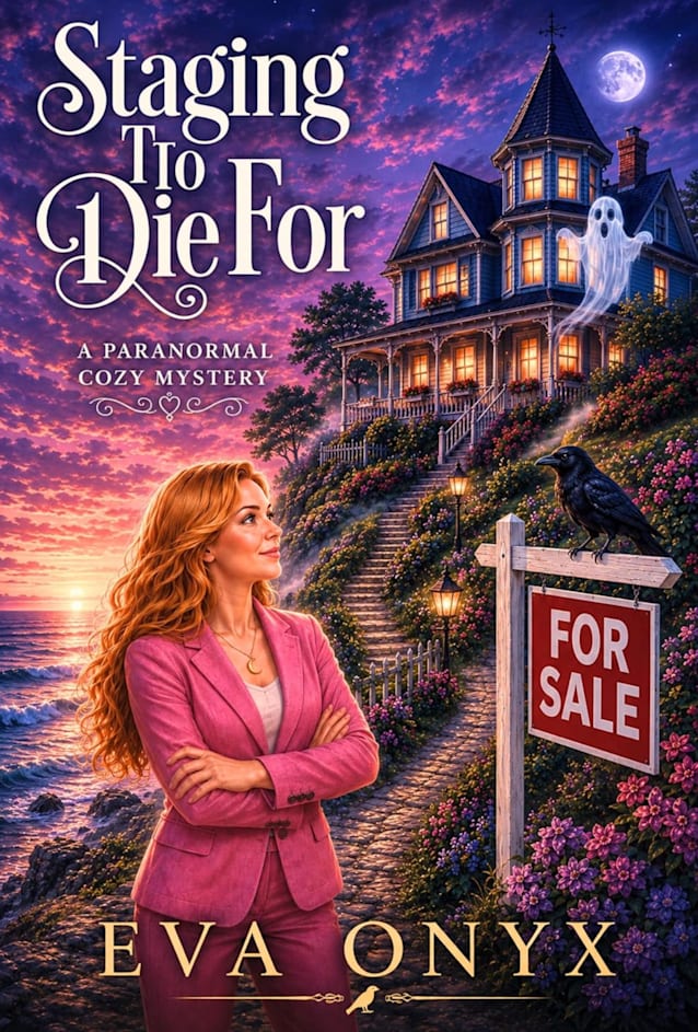 Staging to Die For: A seaside cozy mystery (Paranormal Realtor Cozy Mysteries Book 5)