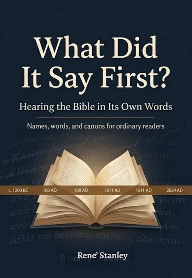 What Did It Say First?: Hearing the Bibles In It’s Own Words cover