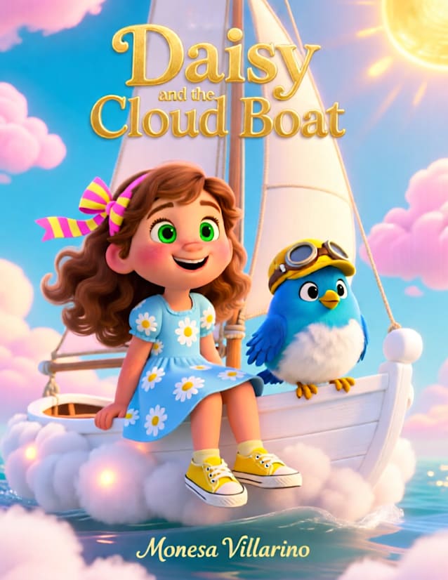 Daisy and the Cloud Boat Bedtime Stories for Kids Ages 5-10 | 8.5 X 11 35 pages