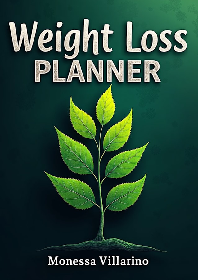 Weight Loss Planner | Printed Book & Digital Download | 8.5 x 11 | 35 Pages 