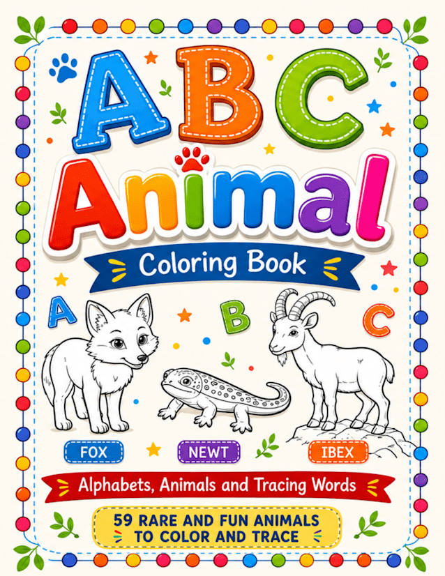 ABC Animal Coloring Book