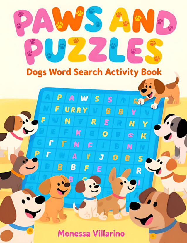 Paws and Puzzles: Dogs Word Search Activity Book