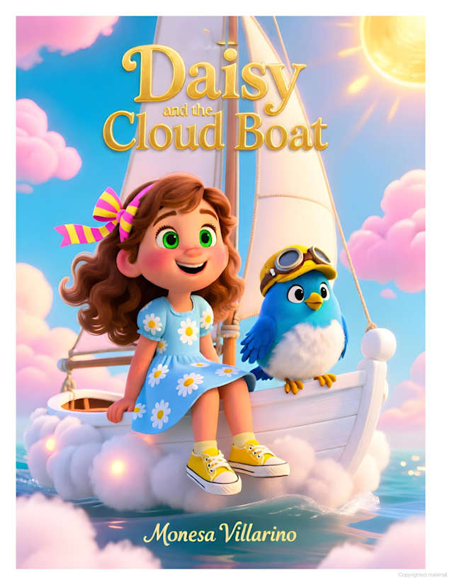  Daisy and the Cloud Boat Bedtime Stories for Kids Ages 5-10 | 8.5 X 11 35 pages