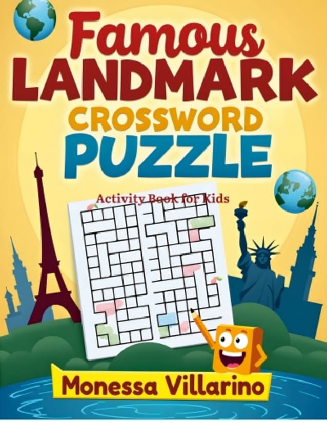 Famous Landmark Crossword Puzzle Activity for Kids