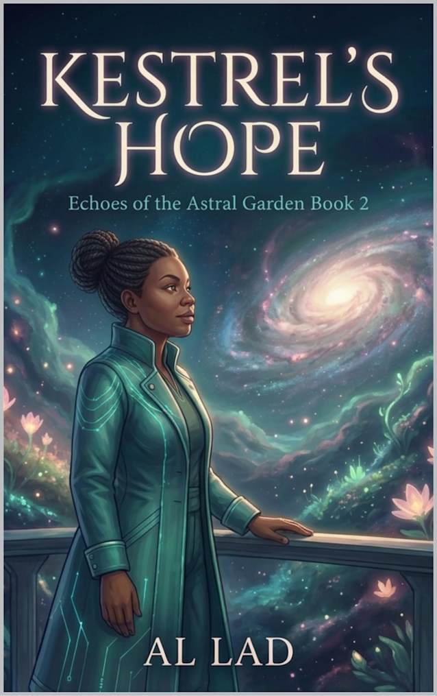 Kestrel’s Hope: Echoes of the Astral Garden Book 2: cozy space opera, found family science fiction, diverse sci-fi romance, female captain science fiction, afrofuturism space opera, spaceshi