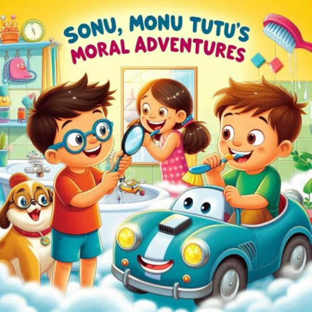 Sonu, Monu and Tutu’s Moral Adventures: “The Missing Glasses” & “The Brushing Lesson” &” the Shiny New Toy”
