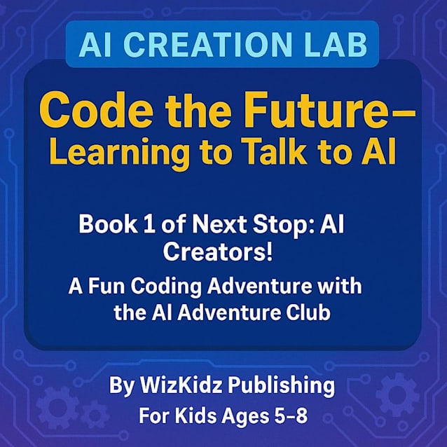 Code the Future – Learning to Talk to AI: Book 1 of Next Stop AI Creators : A Fun Coding Adventure with AI Adventure Club For Kids Ages 5–8