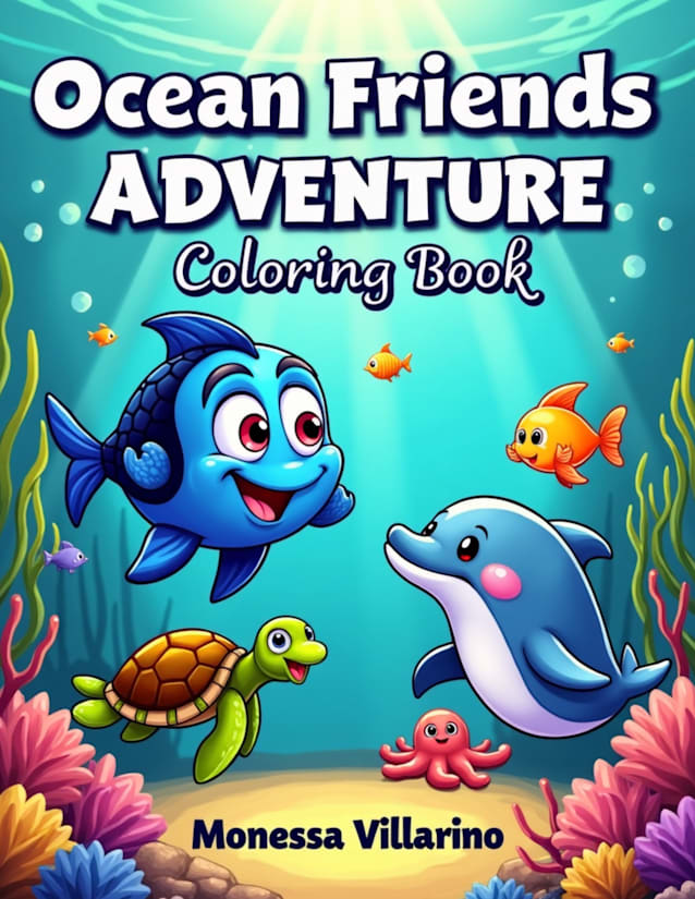 Ocean Friends Adventure Coloring Book