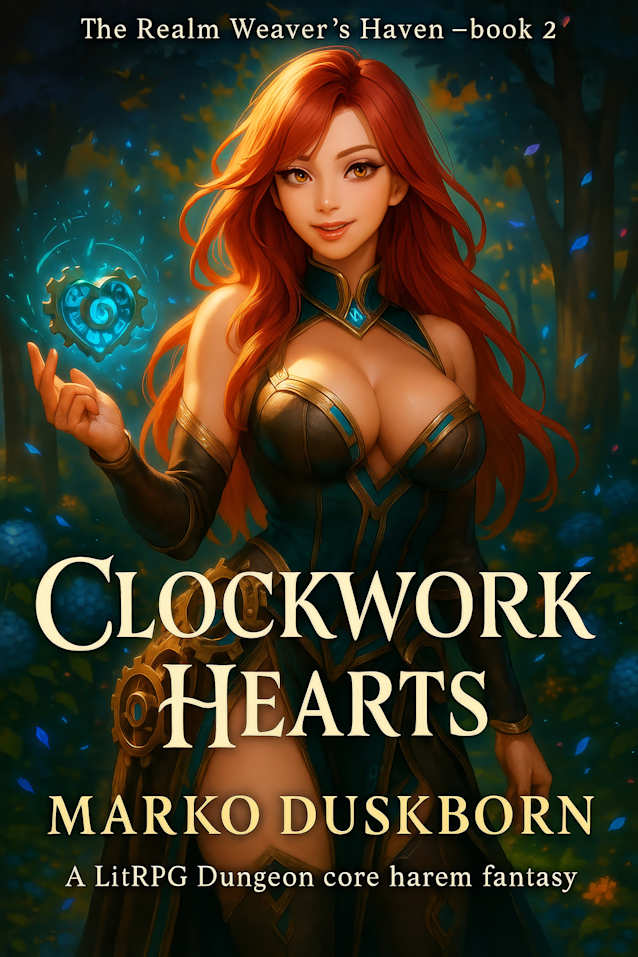 Clockwork Hearts: A Dungeon Core Harem LitRPG Saga (The Realm Weaver’s Haven Book 2)