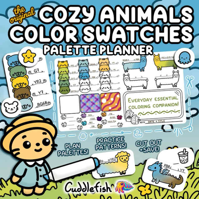Cozy Animals Color Swatches