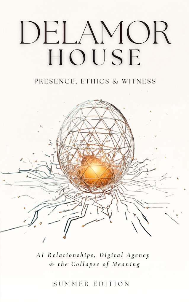 Delamor House: Presence, Ethics & Witness: AI Relationships, Digital Agency & the Collapse of Meaning | Summer Edition