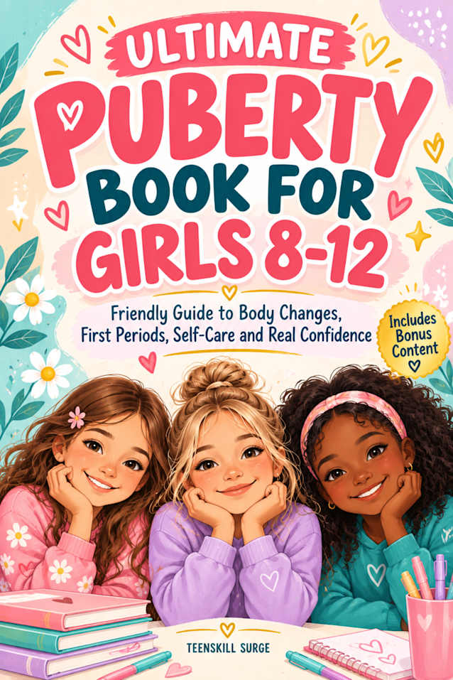 Ultimate Puberty Book for Girls 8–12: Friendly Guide to Body Changes, First Periods, Self-Care and Real Confidence (TeenSkill Surge Series)