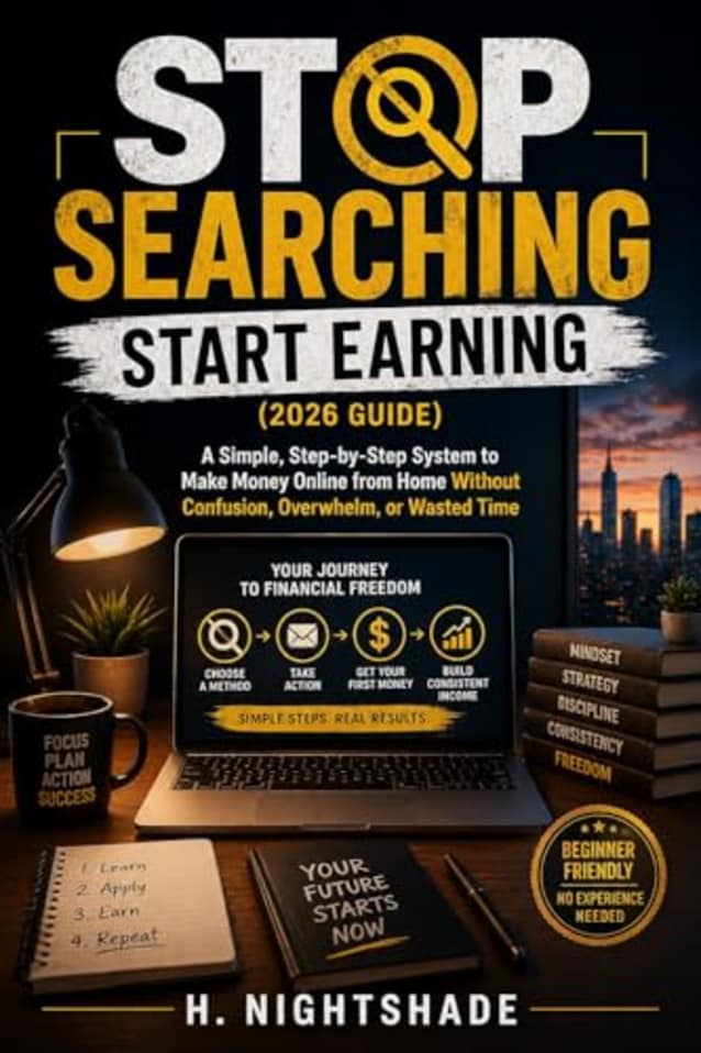 Stop Searching Start Earning (2026 Guide): A Simple, Step-by-Step System to Make Money Online from Home Without Overwhelm, or Wasted Time (The Problem Solver Series Book 5)