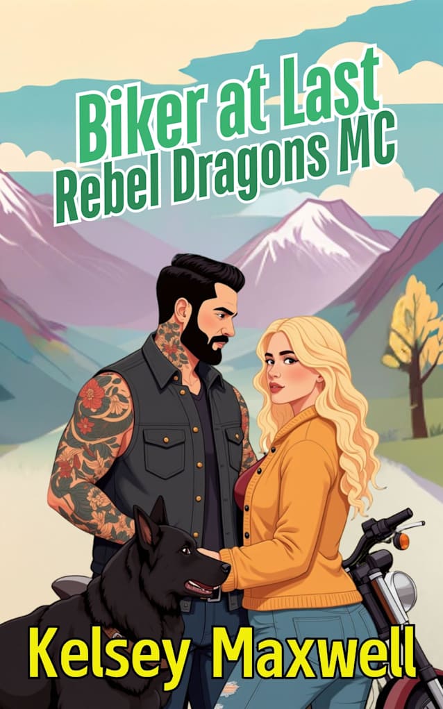 Biker at Last: A Best Friends to Lovers, Single Dad, Small Town, Slow Burn, MC Cozy Romance, Rebel Dragons Motorcycle Club