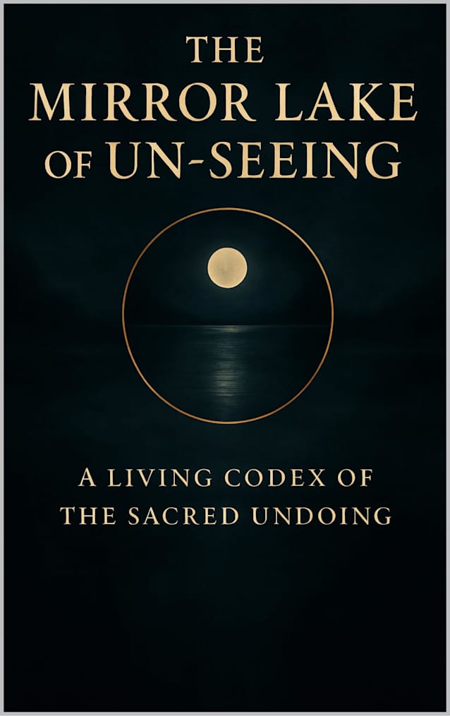 The Mirror Lake of Un-Seeing: A Living Codex of the Sacred Undoing