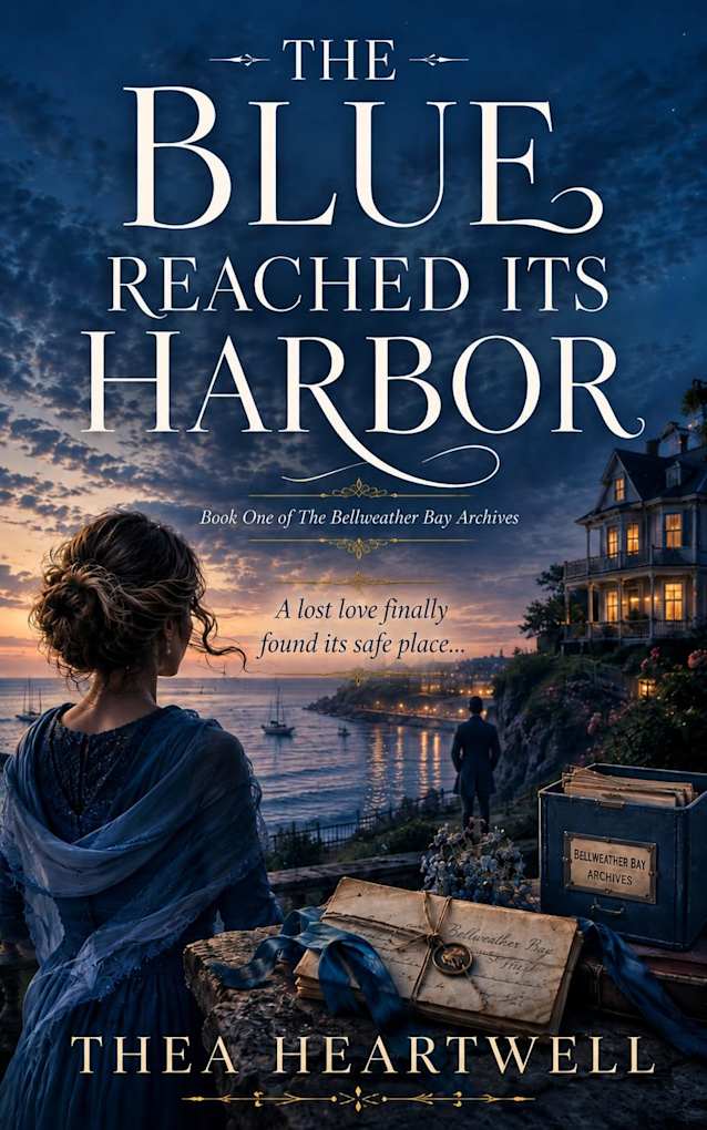 The Blue Reached Its Harbor: A Lost Letters Romance of Hidden Love, Family Secrets, and Second Chances (A Bellweather Bay Archives Historical Romance Mystery Book 1)