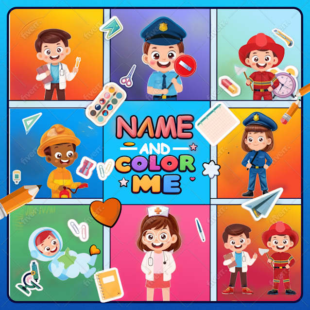 Name and Color Me Coloring Book