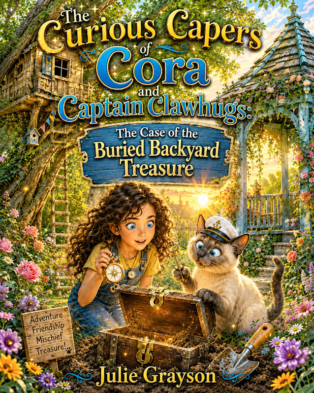 The Curious Capers of Cora and Captain Clawhugs: The Case of the Buried Backyard Treasure 