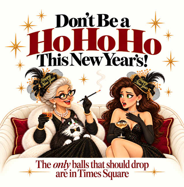 Don’t Be A HO HO HO This New Year’s!: The only balls that should drop are in Times Square