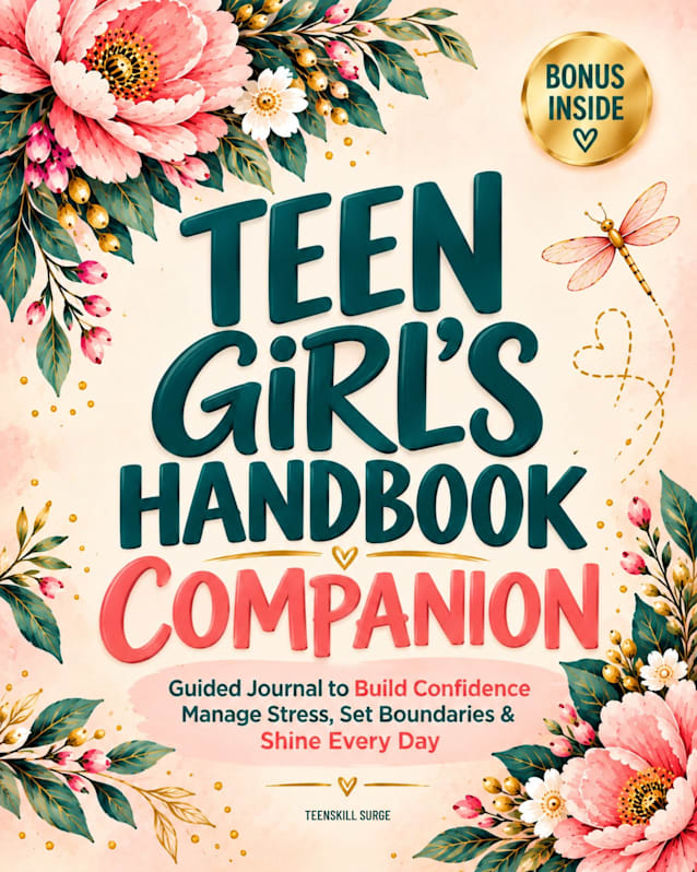Teen Girl’s Handbook Companion: Guided Journal to Build Confidence, Manage Stress, Set Boundaries & Shine Every Day