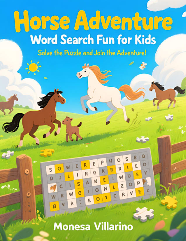  Horse Adventure Word Search Fun for Kids