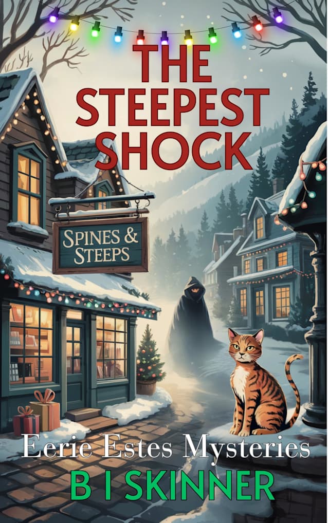 The Steepest Shock: A Paranormal Cozy Mystery (Eerie Estes Mysteries Book 4)